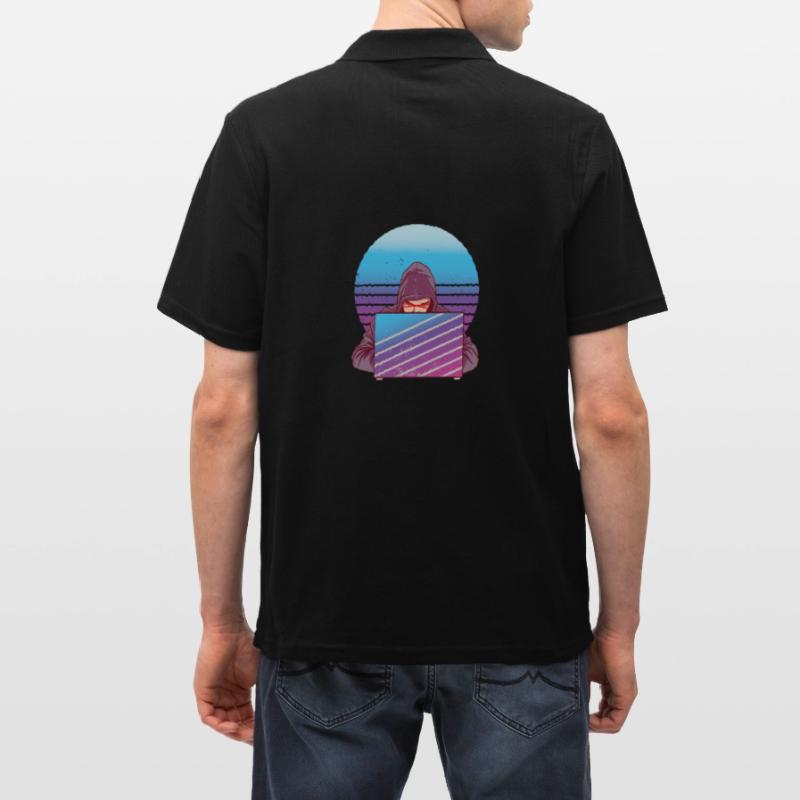 Funny Programmers Debugging Code Nerd Fun Lie Men's Polo Shirt