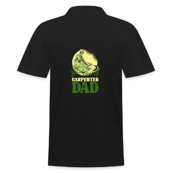 Lustige Schreiner Handwerker Werkzeug Spaß Liebhab - Männer Poloshirt - Schwarz - Hinten - Kai (181cm)
