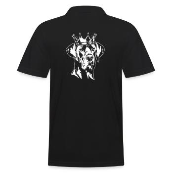 Chiens de la couronne de Dogue allemand Wilsigns - Polo Homme - noir - Dos - Kai (181cm)