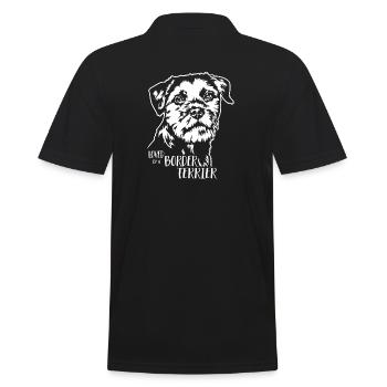 Aimé par un chien Border Terrier Chien Wilsigns - Polo Homme - noir - Dos - Kai (181cm)