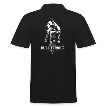 Bull Terrier, Maman Bull Terrier, Chien Wilsigns - Polo Homme - noir - Dos - Kai (181cm)