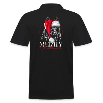 Santa GROENENDAEL Joyeux Noël Chiens Wilsigns - Polo Homme - noir - Dos - Kai (181cm)