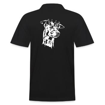 GREYHOUND Crown Dogs Greyhound Wilsigns - Men's Polo Shirt - black - Back - Kai (181cm)