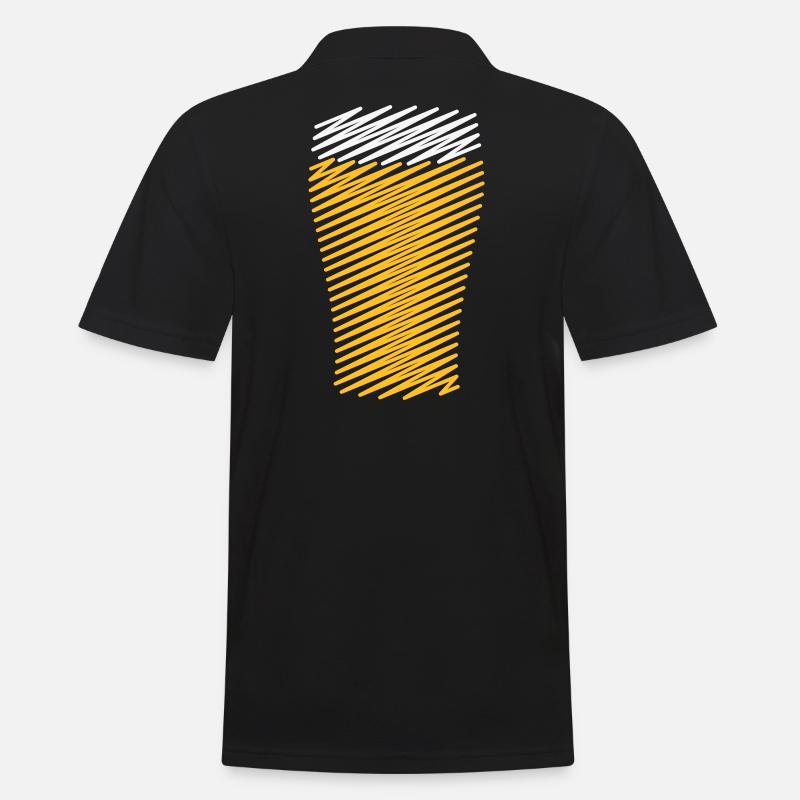 XSchraffur Design - Männer Poloshirt - Schwarz