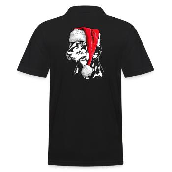 Santa Slovensky Kopov Weihnachten Hunde Wilsigns - Männer Poloshirt - Schwarz - Hinten - Kai (181cm)