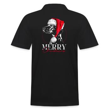 Santa MAGYAR VIZSLA Chiens de Noël Chien Wilsigns - Polo Homme - noir - Dos - Kai (181cm)