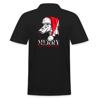 GALGO ESPANOL Joyeux Noël Lévrier Wilsigns - Polo Homme - noir - Dos - Kai (181cm)
