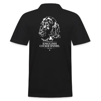 Cocker anglais Épagneul Maman Chien Chien Wilsigns - Polo Homme - noir - Dos - Kai (181cm)