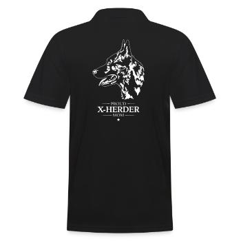 X Herder Maman Chien Chien Wilsigns - Polo Homme - noir - Dos - Kai (181cm)