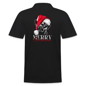 Santa LABRADOR RETRIEVER Merry Christmas Wilsigns - Polo Homme - noir - Dos - Kai (181cm)