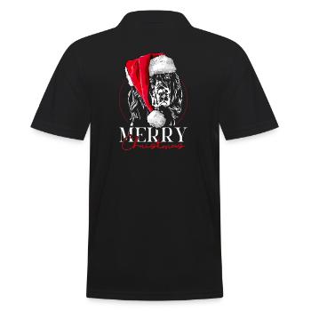 Santa GORDON SETTER Merry Christmas Chiens Wilsigns - Polo Homme - noir - Dos - Kai (181cm)