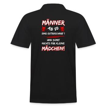Les hommes de plus de 50 ans sont très chauds... 50e anniversaire - Polo Homme - noir - Dos - Kai (181cm)
