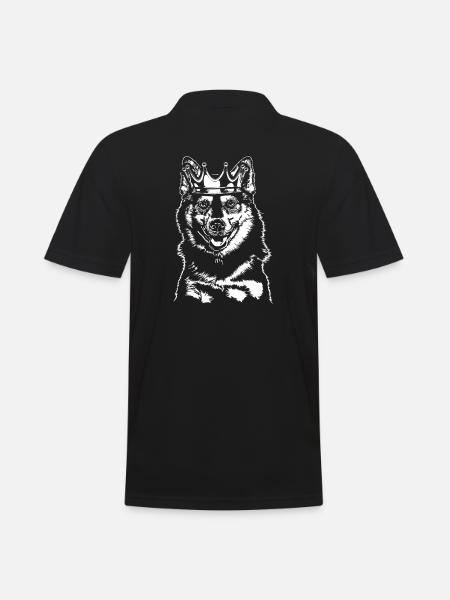 POMSKY Crown Dog Wilsigns - Men's Polo Shirt - black