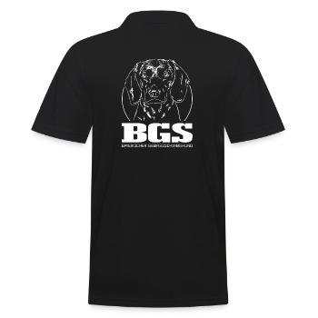 BAVARIAN MOUNTAIN SWITZERLAND Hounds Wilsigns - Men's Polo Shirt - black - Back - Kai (181cm)