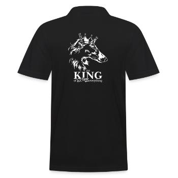 BARSOI Roi de tout Dire Chiens Wilsigns - Polo Homme - noir - Dos - Kai (181cm)