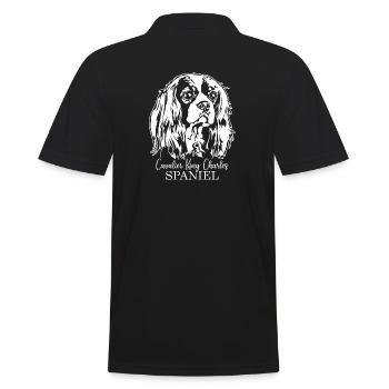 CAVALIER KING CHARLES SPANIEL Chien portrait chiens - Polo Homme - noir - Dos - Kai (181cm)