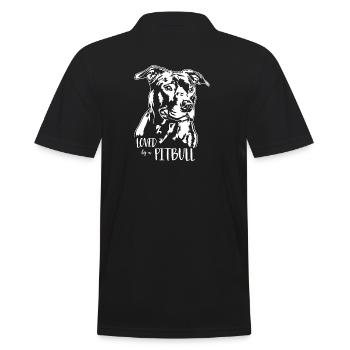 Aimé par un Pitbull American Pitbull Dogs Wilsigns - Polo Homme - noir - Dos - Kai (181cm)