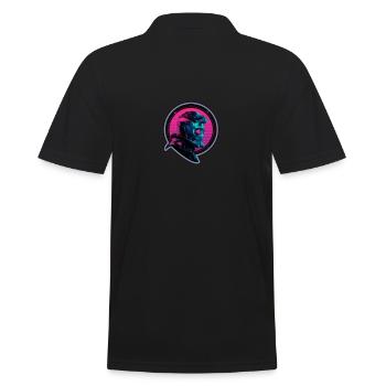 Sternenlord - Männer Poloshirt - Schwarz - Hinten - Kai (181cm)