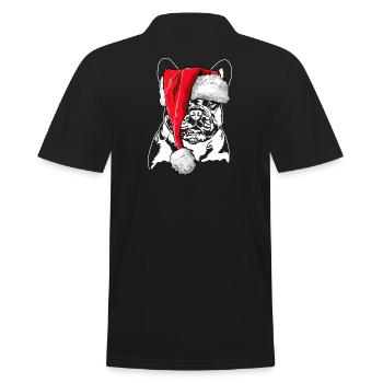 Signes de Noël du Père Noël bouledogue français - Polo Homme - noir - Dos - Kai (181cm)