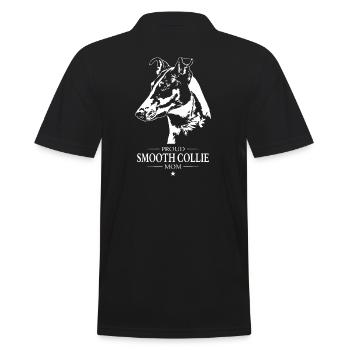 Smooth Collie Kurzhaar Mom Hunde Hund Wilsigns - Männer Poloshirt - Schwarz - Hinten - Kai (181cm)
