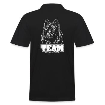 TEAM TERVUREN Dogs Dog Sport Wilsigns - Men's Polo Shirt - black - Back - Kai (181cm)