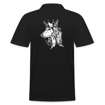 SALUKI Krone Chiens Lévriers Wilsigns - Polo Homme - noir - Dos - Kai (181cm)