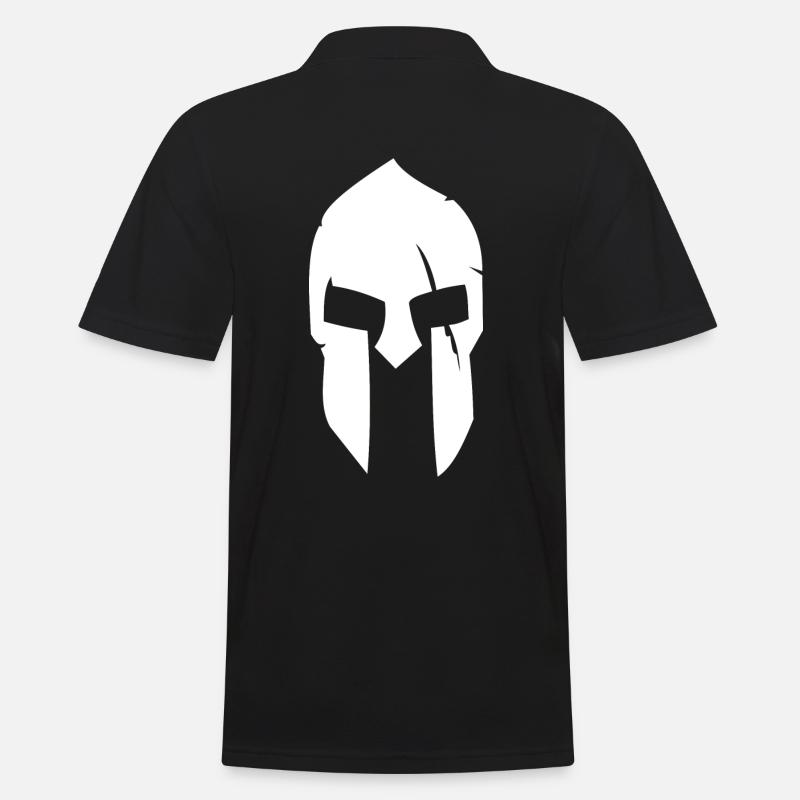 Spartaner - Design - Männer Poloshirt - Schwarz