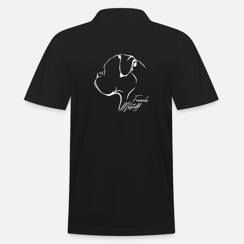 FRANÇAIS MASTIFF Profil Chiens Wilsigns - Polo Homme - noir