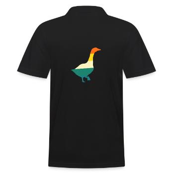 Goose - Men's Polo Shirt - black - Back - Kai (181cm)