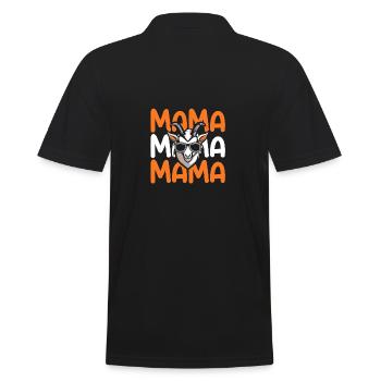 Maman Maman Chèvres - Polo Homme - noir - Dos - Kai (181cm)