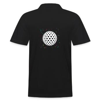 Golfers Golf - Men's Polo Shirt - black - Back - Kai (181cm)