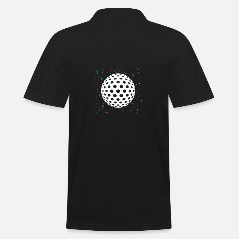 Golfspieler Golf - Männer Poloshirt - Schwarz