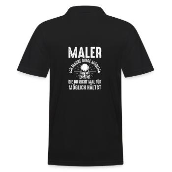 Maître Peintre Compagnon Peintre - Polo Homme - noir - Dos - Kai (181cm)
