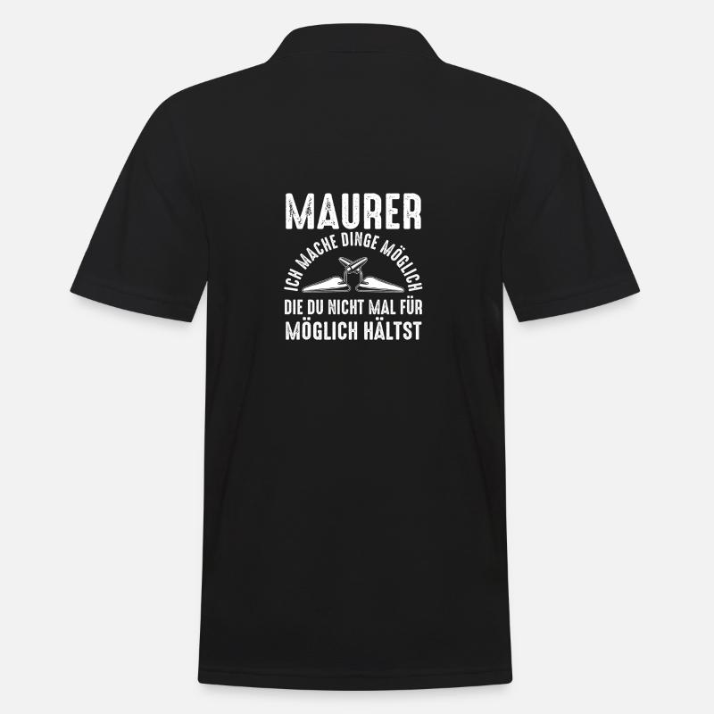 Master Bricklayer Journeyman Bricklayer - Men's Polo Shirt - black