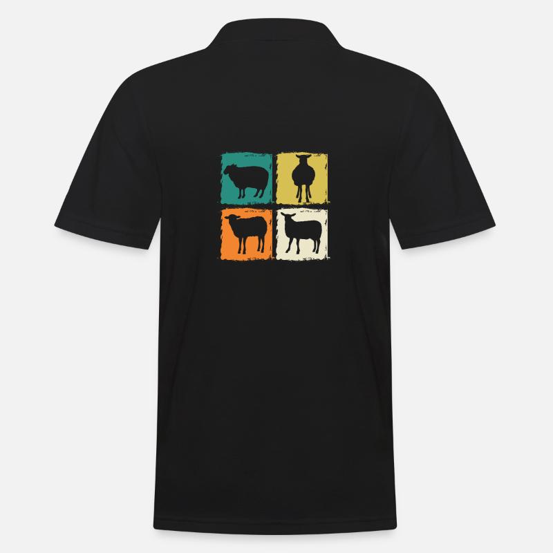 Schäfer Schaf - Männer Poloshirt - Schwarz