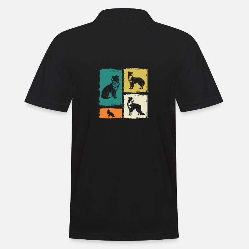Border Collie - Männer Poloshirt - Schwarz