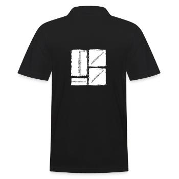 Joueur de flûte - Polo Homme - noir - Dos - Kai (181cm)