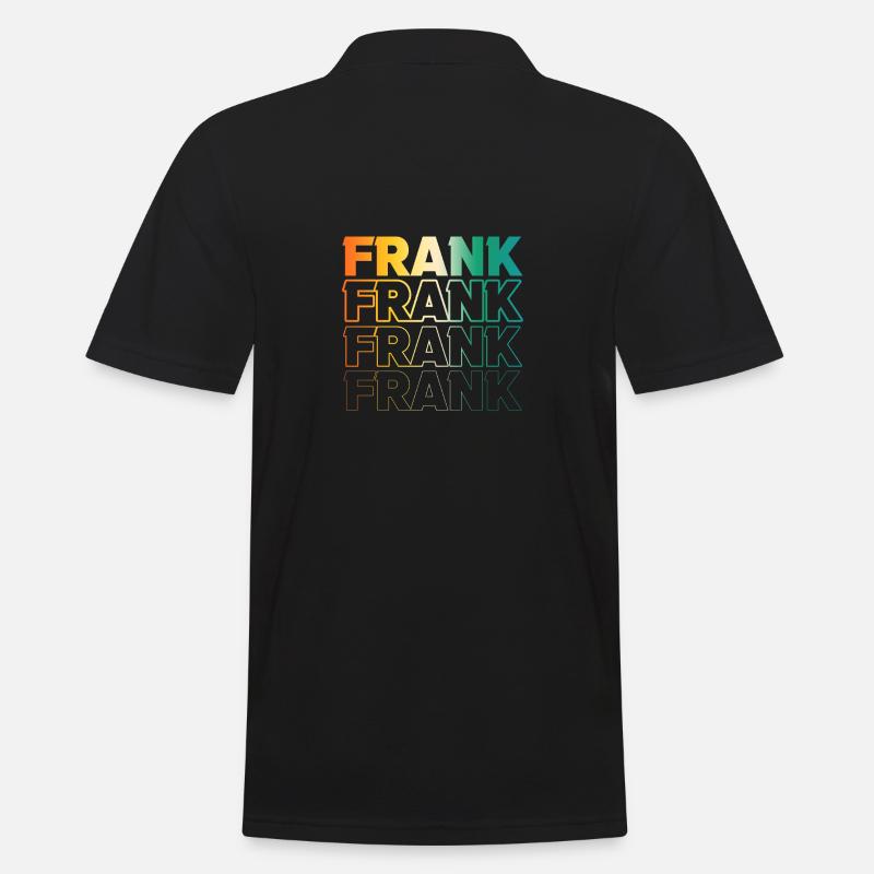 Frank - Männer Poloshirt - Schwarz