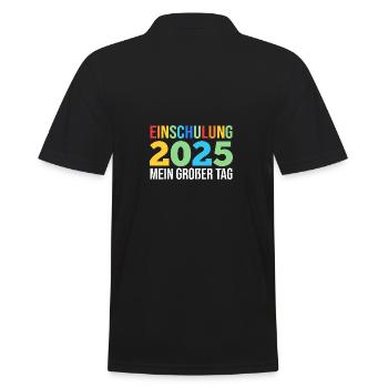Kita Farewell First Grade School Enrollment 2025 - Men's Polo Shirt - black - Back - Kai (181cm)