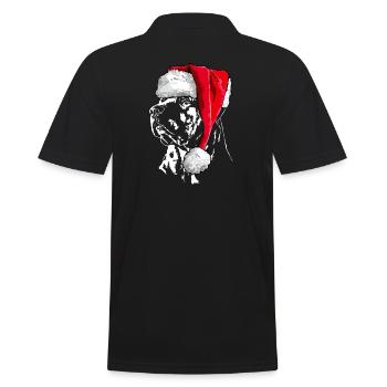 Santa TOSA INU Chien de Noël Chiens Wilsigns - Polo Homme - noir - Dos - Kai (181cm)
