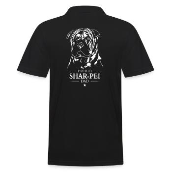 Shar Pei Papa Chien Chien Wilsigns - Polo Homme - noir - Dos - Kai (181cm)