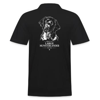 Large Munsterlander Mom Hunde Hund Wilsigns - Männer Poloshirt - Schwarz - Hinten - Kai (181cm)