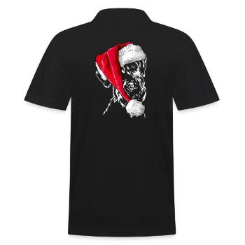 Bonnet de Noël GIANT SCHNAUZER Les chiens de Wilsign - Polo Homme - noir - Dos - Kai (181cm)