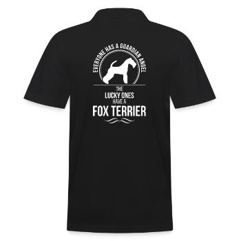 FOX TERRIER Chiens anges gardiens disant Wilsigns - Polo Homme - noir - Dos - Kai (181cm)
