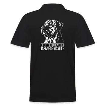 LA VIE DU DOGUE JAPONAIS est meilleure Hundespruch Hunde - Polo Homme - noir - Dos - Kai (181cm)