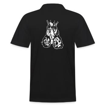 American Cocker Spaniel Crown Dog Dogs Wilsigns - Men's Polo Shirt - black - Back - Kai (181cm)