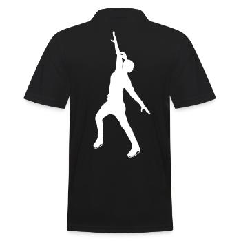 Princesse des glaces en blanc - Polo Homme - noir - Dos - Kai (181cm)