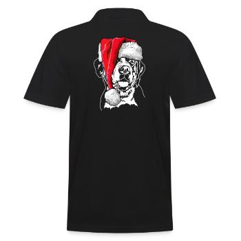Père Noël Grand Bouvier Suisse Noël - Polo Homme - noir - Dos - Kai (181cm)