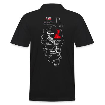 Randonnée Corse GR 20 carte GR20 corse rando gr20 - Polo Homme - noir - Dos - Kai (181cm)