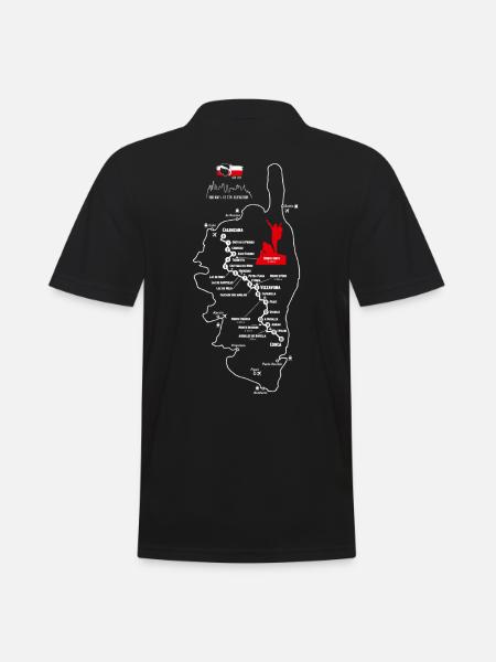 Hiking Corsica GR 20 map GR20 corsica hiking gr20 - Men's Polo Shirt - black